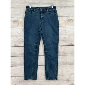 prAna Buxton Slim Boyrfriend Jeans Womens 4/27 Blue Dark Wash Denim